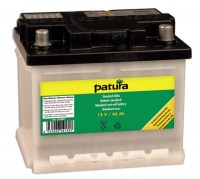 PATURA - Batterie standard 12 V / 45 Ah, pour électrificateurs livrée préchargée à sec
