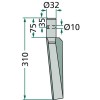 Dent de herse rotative droite (0032070)