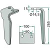 Dent de herse rotative droite = rotation vers la gauche (000182938) 