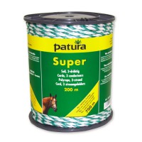 Corde PATURA Super blanc-vert 40 mm - 200 m