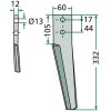 Dent de herse rotative gauche (RH-29-L)