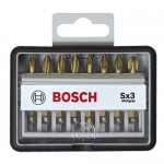 Bosch Jeu de 8 embouts de vissage courts Max Grip Robust Line Sx3