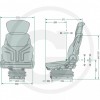 Siège tracteur GRAMMER confort - Basic W (PVC)