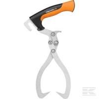 Fiskars Pince de manutention pour bois, Étui inclus, Noir/Orange, WoodXpert, 1003625