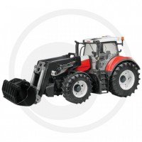 BRUDER - Tracteur  Bruder Steyr 6300 Terrus CVT avec chargeur frontal rouge