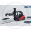 Bruder Linde H30D Chariot élévateur avec attache remorque et 2 palettes