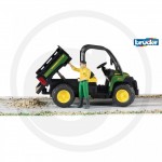 BRUDER - Véhicule tout terrain JOHN DEERE Gator XUV855D Vert avec figurine