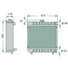 Radiateur pour tracteur Deutz (0.013.7134.430, 0.013.7134.420)