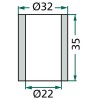 Entretoise Ø35x33 mm long. 35 mm Agrimaster (3000552)