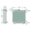 Radiateur pour tracteur John Deere (AT26474, AL24115)