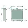 Radiateur pour tracteur John Deere (AL25255, AT20847)