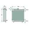 Radiateur pour tracteur John Deere (AL37566, AL31238)