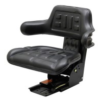 Siège tracteur à suspension mécanique en PVC (similicuir)