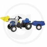 Rolly Toys New Holland T7040, chargeur et remorque New Holland T7040