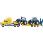 CAMION AVEC TRACTEURS NEW HOLLAND AU 1/87EME SIKU