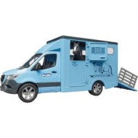 CAMION BETAILLERE MERCEDES BENZ SPRINTER AVEC UN CHEVAL