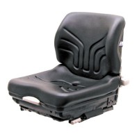 GRAMMER Siège MSG 20 standard pour chariot élévateur revêtement en similicuir, noir,  sans ceinture de sécurité