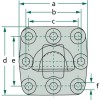 Tête d'attelage Sauermann K80 100 x 110 mm, Ø trou: 17 mm