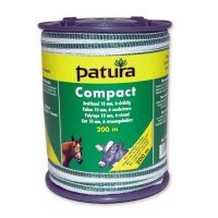 Patura Ruban COMPACT blanc-vert 10 mm - 400 m