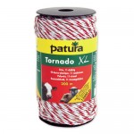 Patura Fil électro-plastique TORNADO XL blanc-rouge - 1000 m