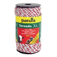 Patura Fil électro-plastique TORNADO XL blanc-rouge - 200 m