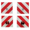 Jeu de plaques de signalisation avec support 