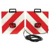 Jeu de plaques de signalisation avec support 