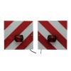 Jeu de plaques de signalisation avec support