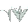 Soc à patte d'oie forgé Köckerling (504018), 420 mm