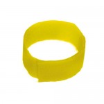 Bracelet velcro de marquage jaune fluo 10 pces