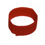 Bracelet velcro de marquage rouge fluo 10 pces